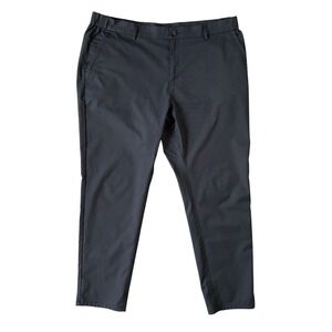 Jack Archer Men's Jetsetter Tech Pants 38x30 Charcoal Gray Flat Front Golf Chino
